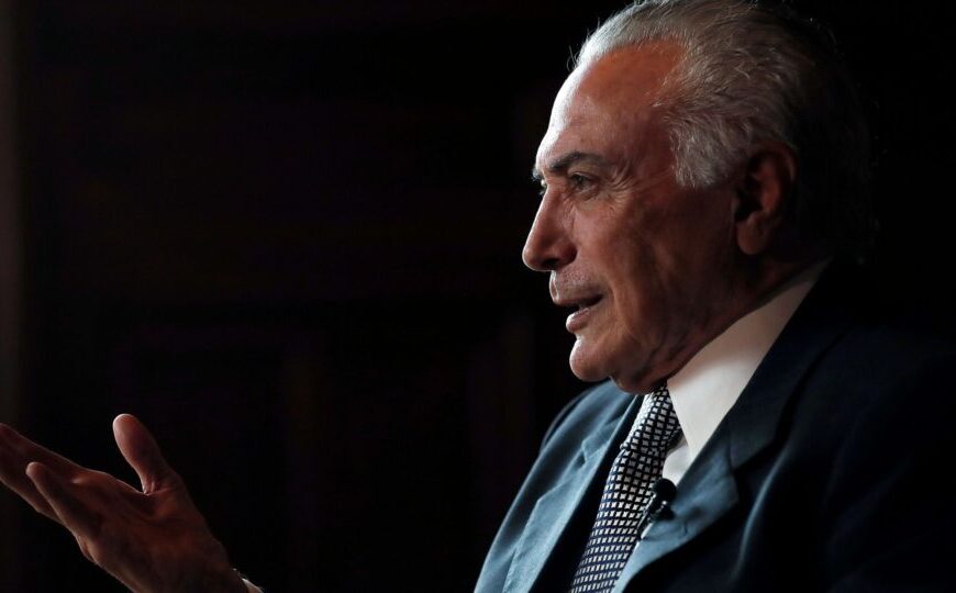 Temer declara apoio a Flávio Bolsonaro no 2º turno contra Lula